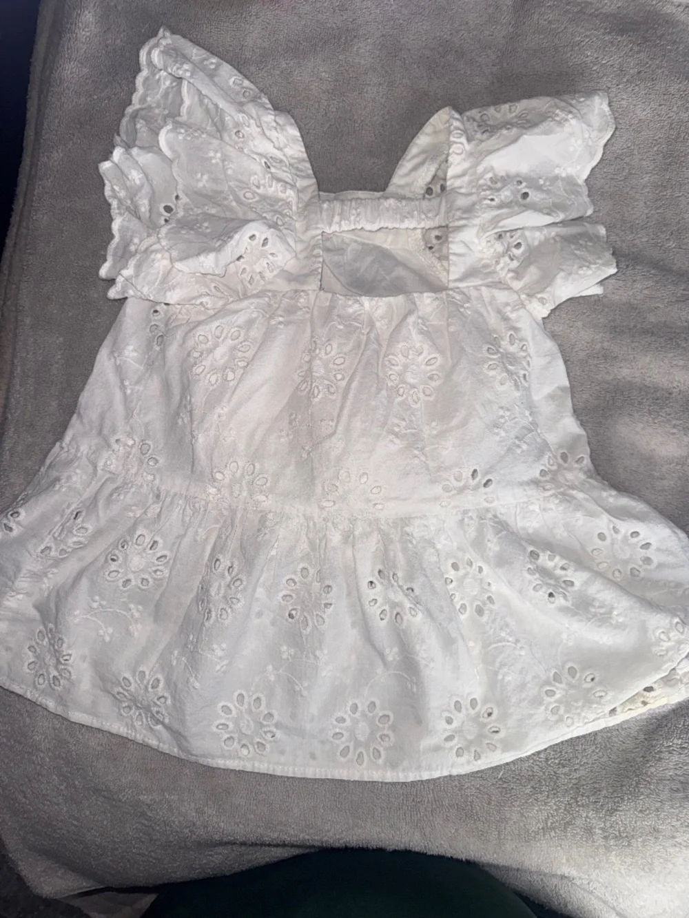 Zara white embroidery dress